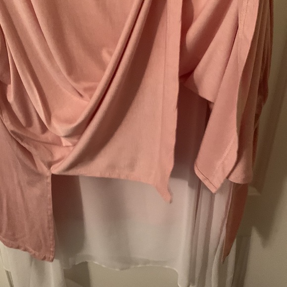 EUC Worthington light pink w/sheer flowy white lining stretchy tank top sz3x - Picture 9 of 11